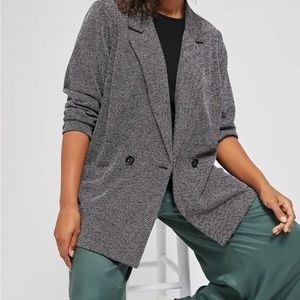 Daniel Rainn grey oversized stretchy blazer, sz small